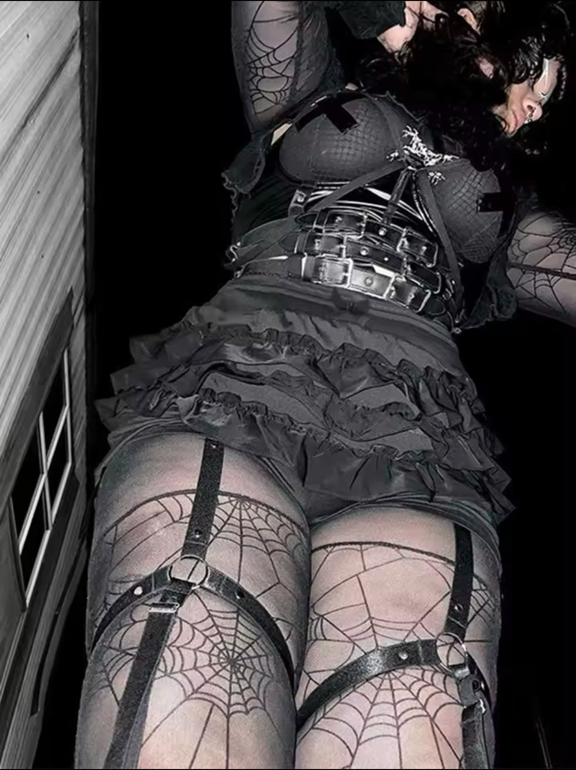 AltGoth Y2K High Waist Lace Shorts – Aesthetic E-Girl Grunge Fairycore Style with Bows & Patchwork