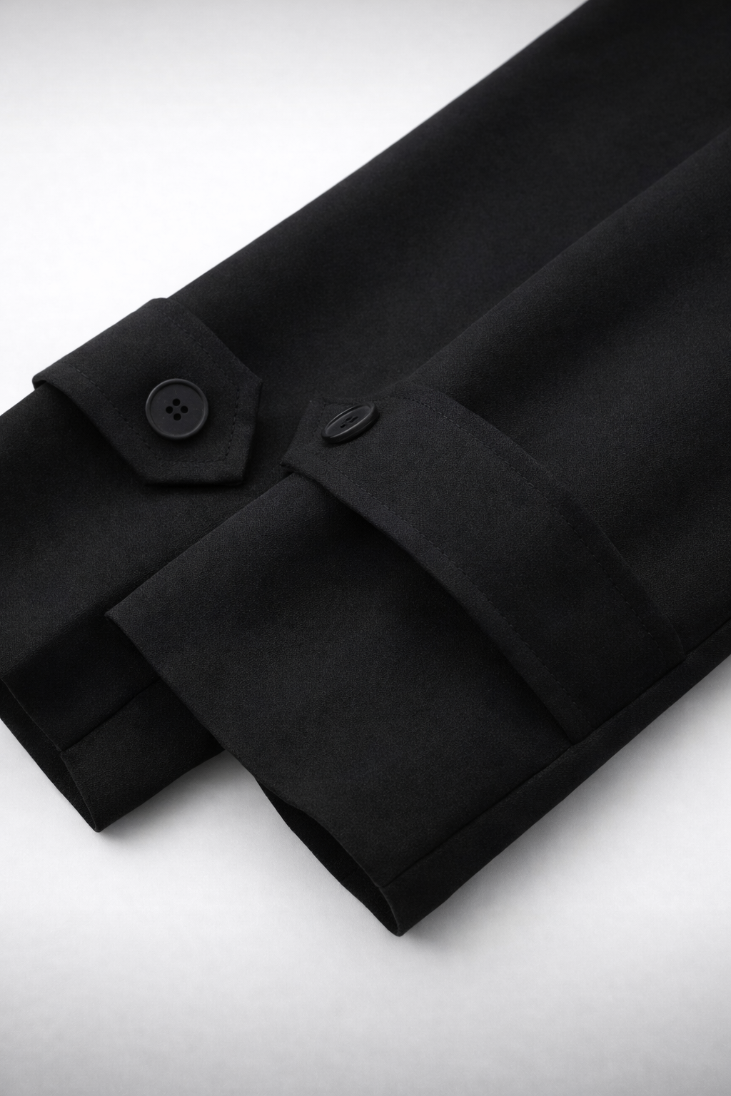 Women’s Navy Blue Lace-Up Windbreaker | Waterfall Collar Long Sleeve Jacket