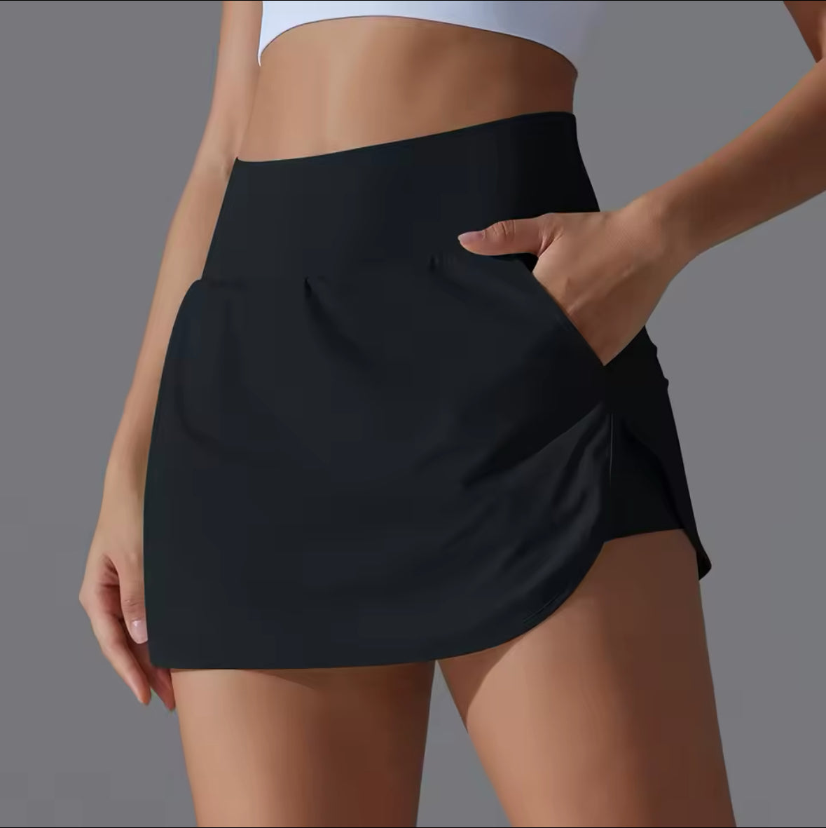 Women’s Quick Dry Gym Shorts – Double Deck Fitness Running & Workout Shorts with Pocket – Ideal for Jogging and Sports Activities