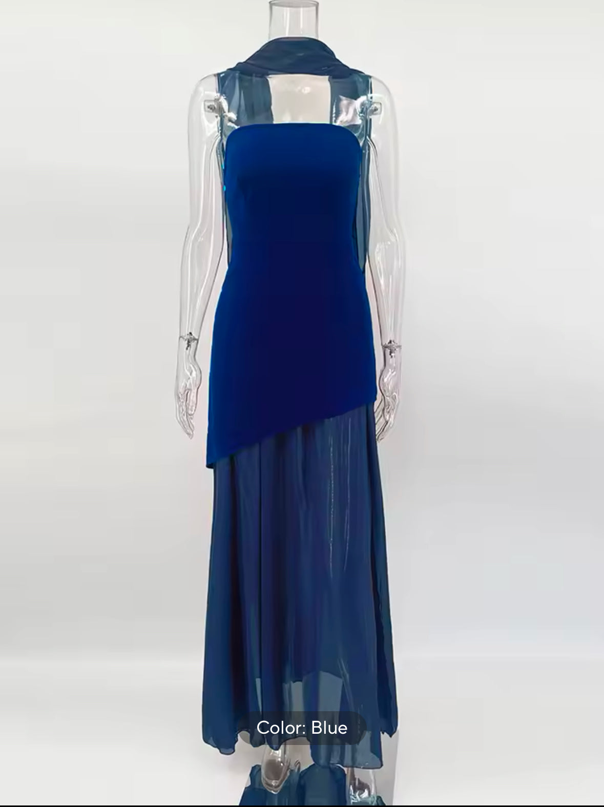 Elegant Strapless Mesh Beach Dress for Women – TARUXY 2025 Spring Sleeveless Long Dress with Ribbon for Vacation & Special Occasions