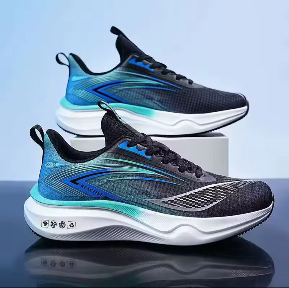 Men’s Casual Running Shoes – Breathable, Trendy Outdoor Sport Sneakers with Comfortable Low-Top Design & Durable PVC Outsole - UltraChic