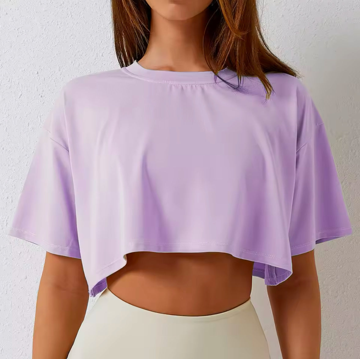 Women’s Cotton Short Sleeve Crop Top – Perfect for Running, Yoga & Gym Workouts with Comfortable Loose Fit