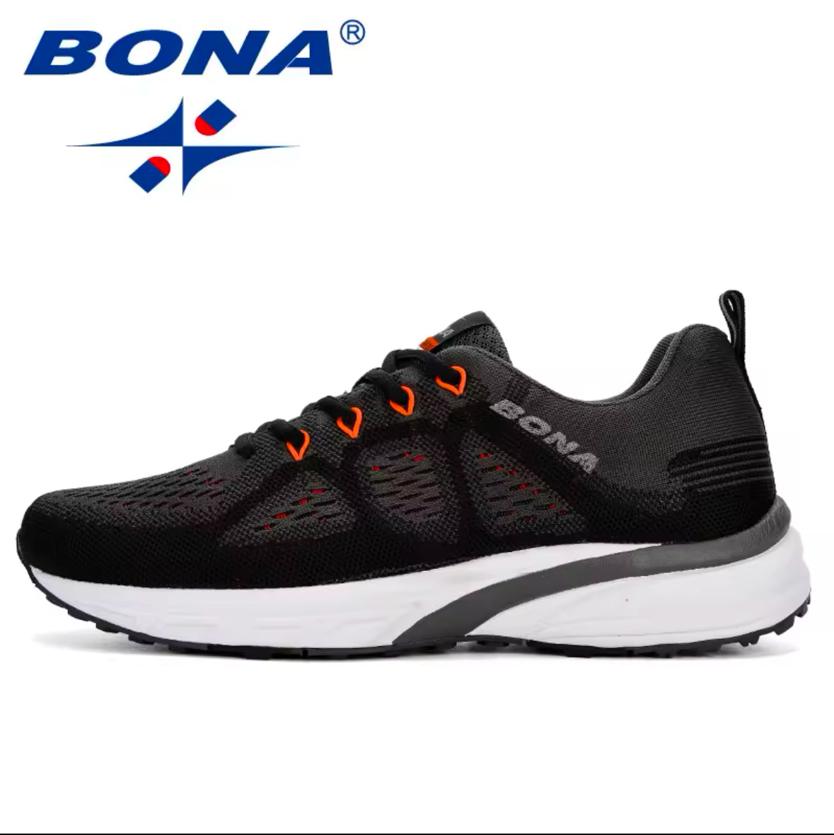 Boost Your Stride with BONA Men’s Sport Sneakers – Lightweight, Breathable Mesh Trainers for Outdoor Running & Athletic Performance