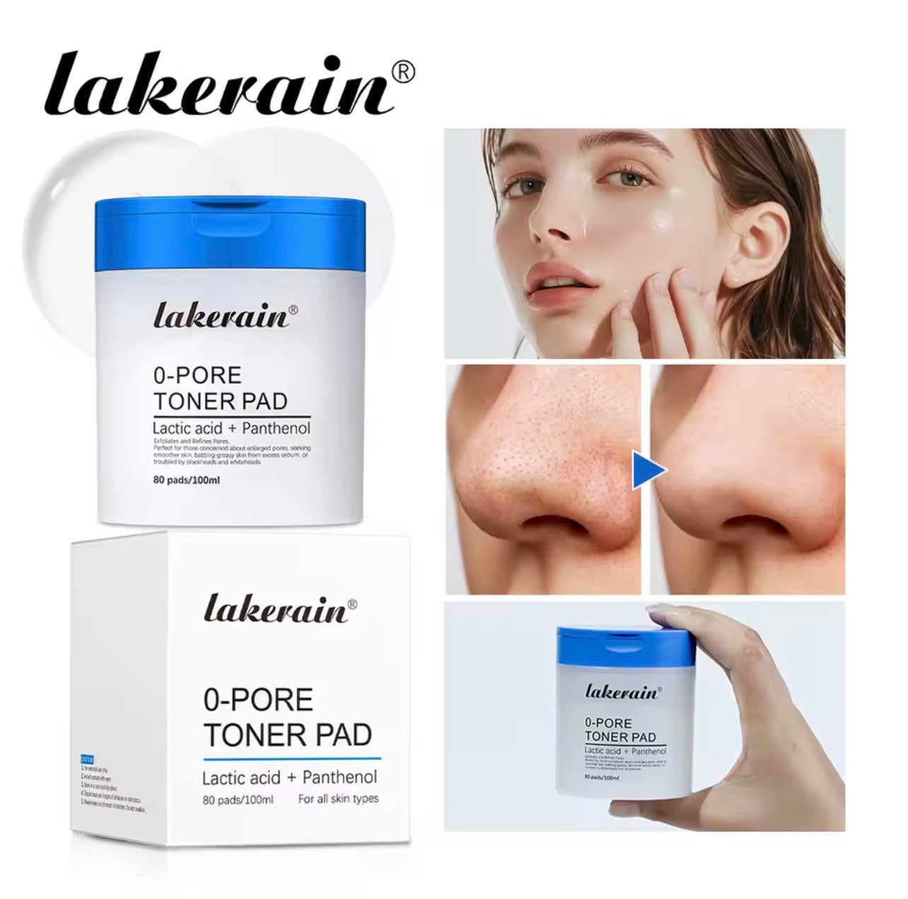 Korean Exfoliating Toner Pads – AHA BHA Pore Care Facial Pads for Clear Smooth Skin