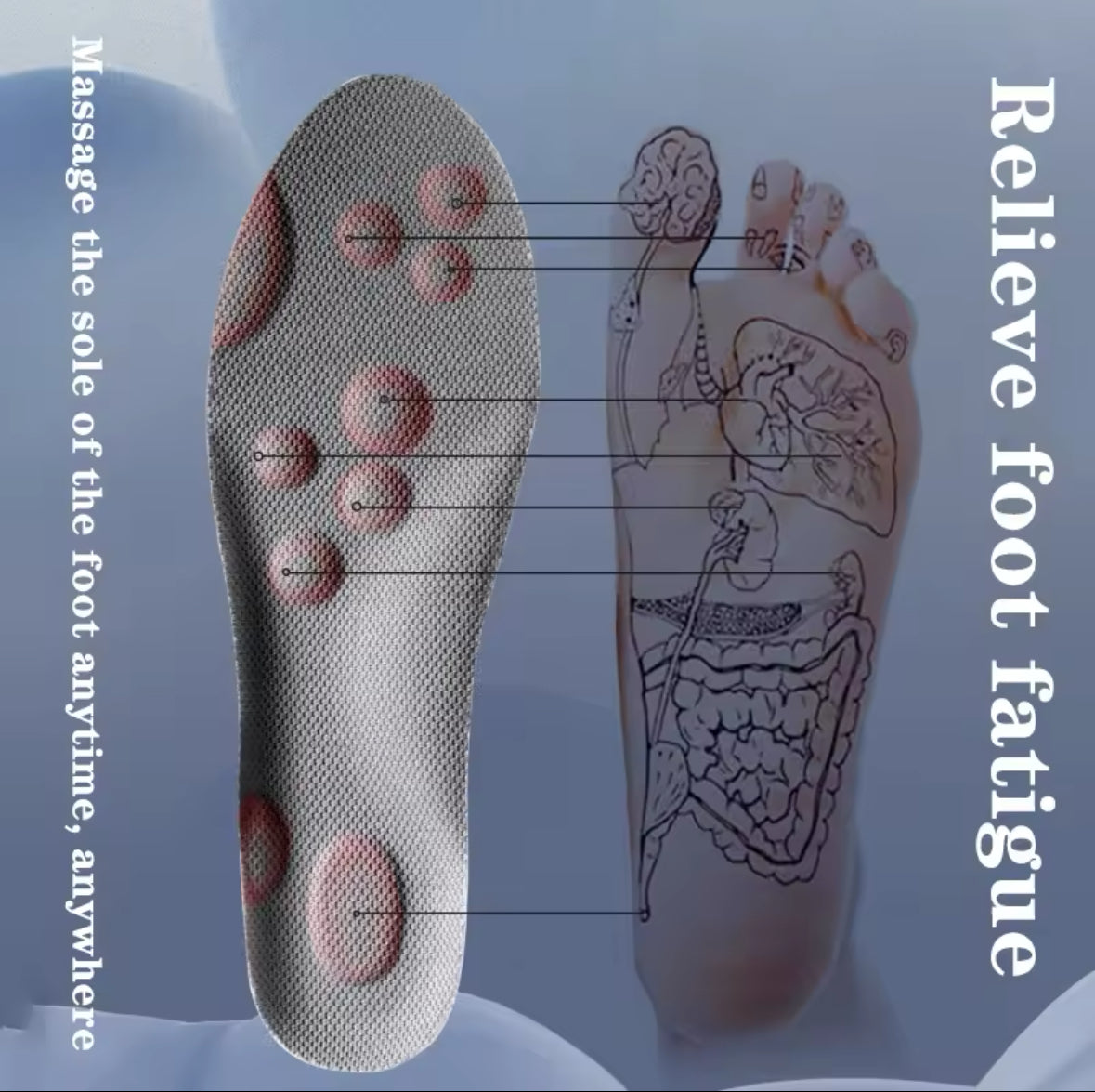 4D Running Massage Insoles – Super Soft Shock Absorption and Arch Support for Sports Shoes, Orthopedic Inserts for Ultimate Comfort - UltraChic
