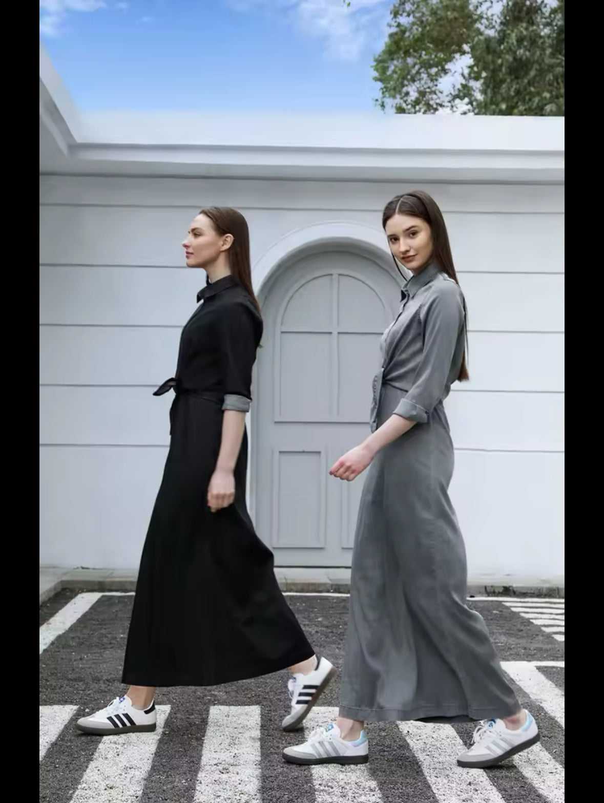 AP SS25 Women’s Lightweight Denim Wrap Blouse & Slip Dress – Chic & Comfortable Summer Fashion