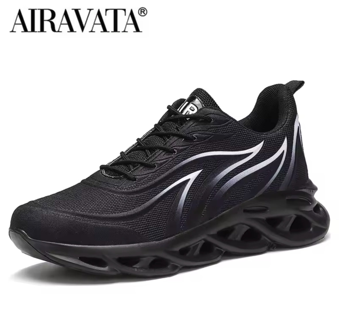 Boost Your Performance with Men’s Flame Printed Sneakers – Comfortable Flying Weave Sports Shoes for Running & Outdoor Activities