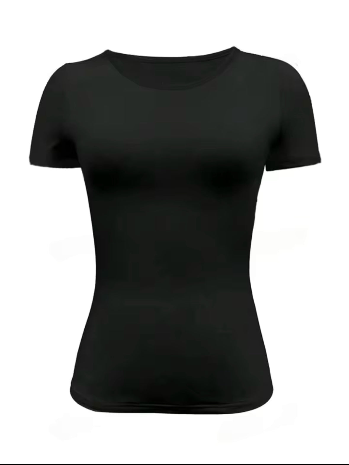 Cute Scoop Neck Crop Tops for Women – Slim Fit Y2K Summer Tees 2025 | Basic Yet Trendy T-Shirts