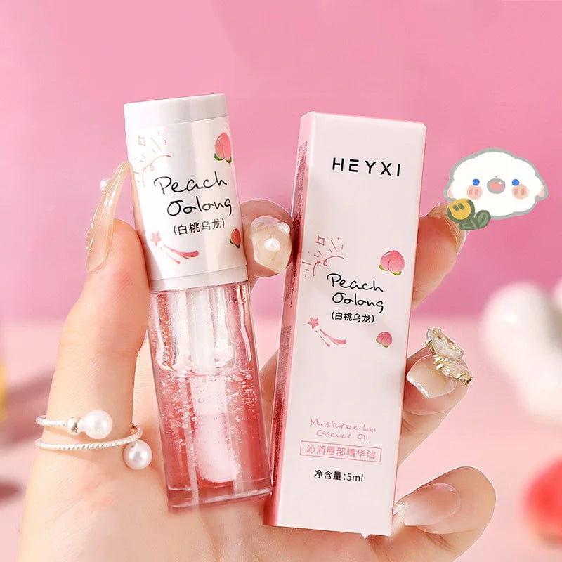 Moisturizing Korean Lip Ink Gloss Bright Hydrating Jelly Lipstick with Big Lip Brush for Soft Glossy Lips - UltraChic