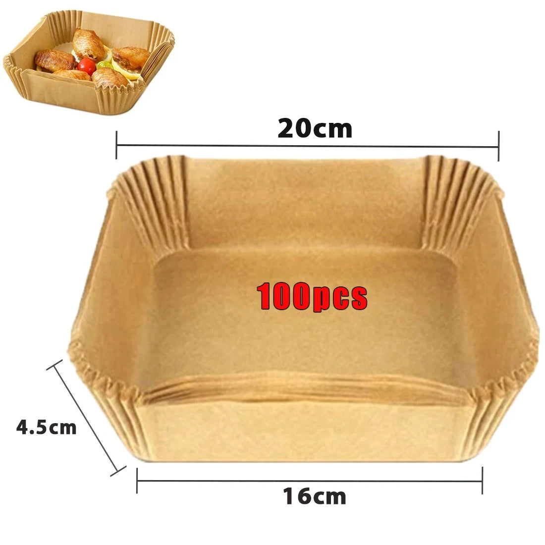 Globetrek° AirFryer Liner: Disposable Paper Liner for Air Fryer - UltraChic