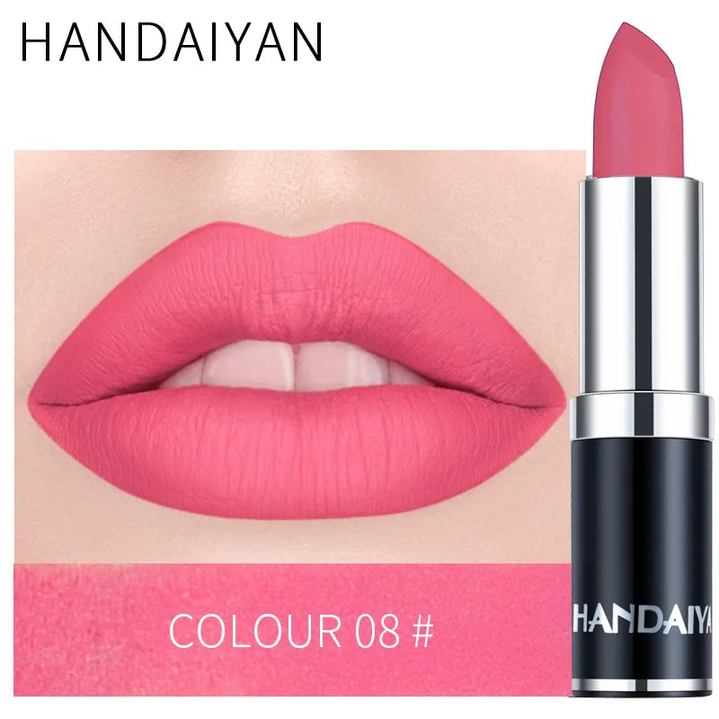 12-Color Matte Lipstick Set – Long-Lasting, High-Pigment Lip Colors for All-Day Glam