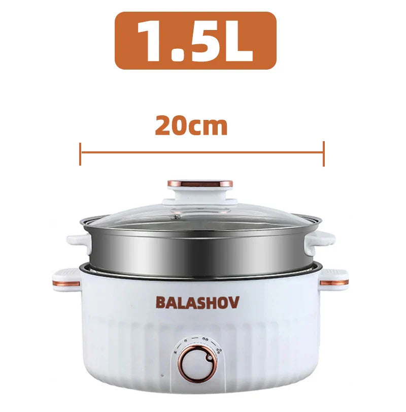 1.5L 3L Portable Electric Rice Cooker Multifunctional Pan Non-stick Cookware for Kitchen and Home Appliance 110V 220V EU/US Plug - UltraChic