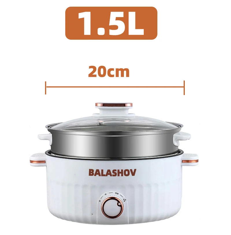 1.5L 3L Portable Electric Rice Cooker Multifunctional Pan Non-stick Cookware for Kitchen and Home Appliance 110V 220V EU/US Plug - UltraChic