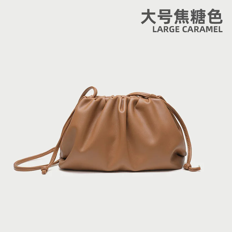 Chic Soft PU Leather Crossbody Bag – Versatile Dumpling Clutch in 4 Stylish Colors - UltraChic
