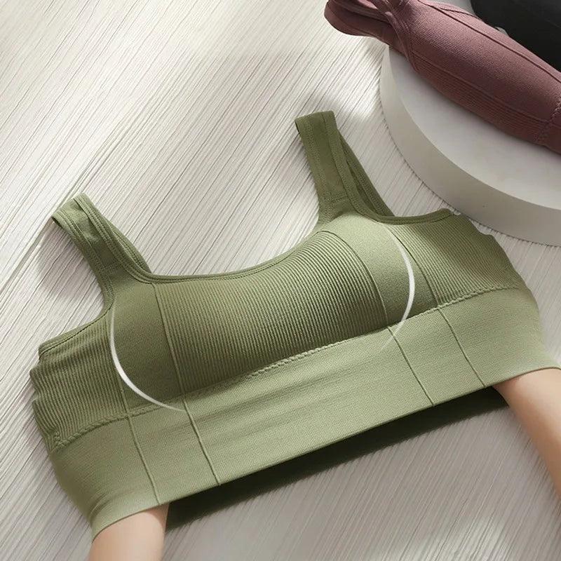 Breathable Sports Bra Anti-Sweat Fitness Top Women Seamless Yoga Bra Shockproof Crop Top Push Up Sport Bra Gym Workout Top - UltraChic