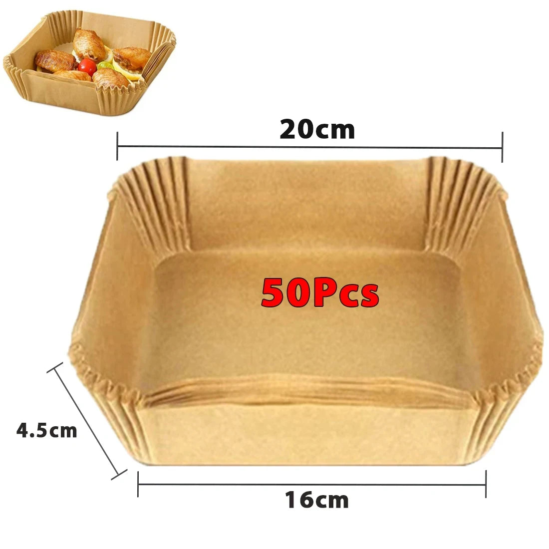 Globetrek° AirFryer Liner: Disposable Paper Liner for Air Fryer - UltraChic
