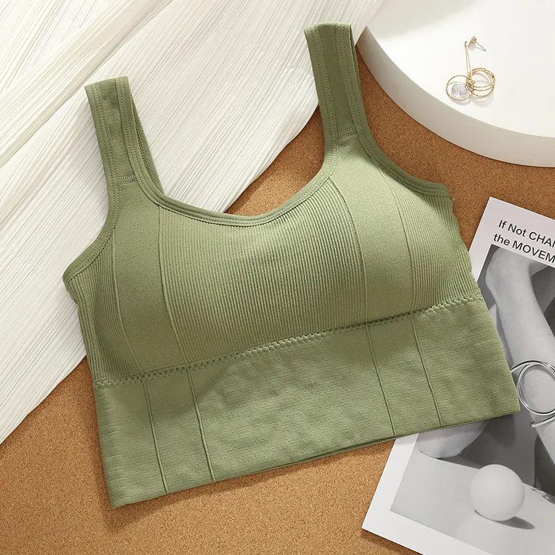 Breathable Sports Bra Anti-Sweat Fitness Top Women Seamless Yoga Bra Shockproof Crop Top Push Up Sport Bra Gym Workout Top - UltraChic