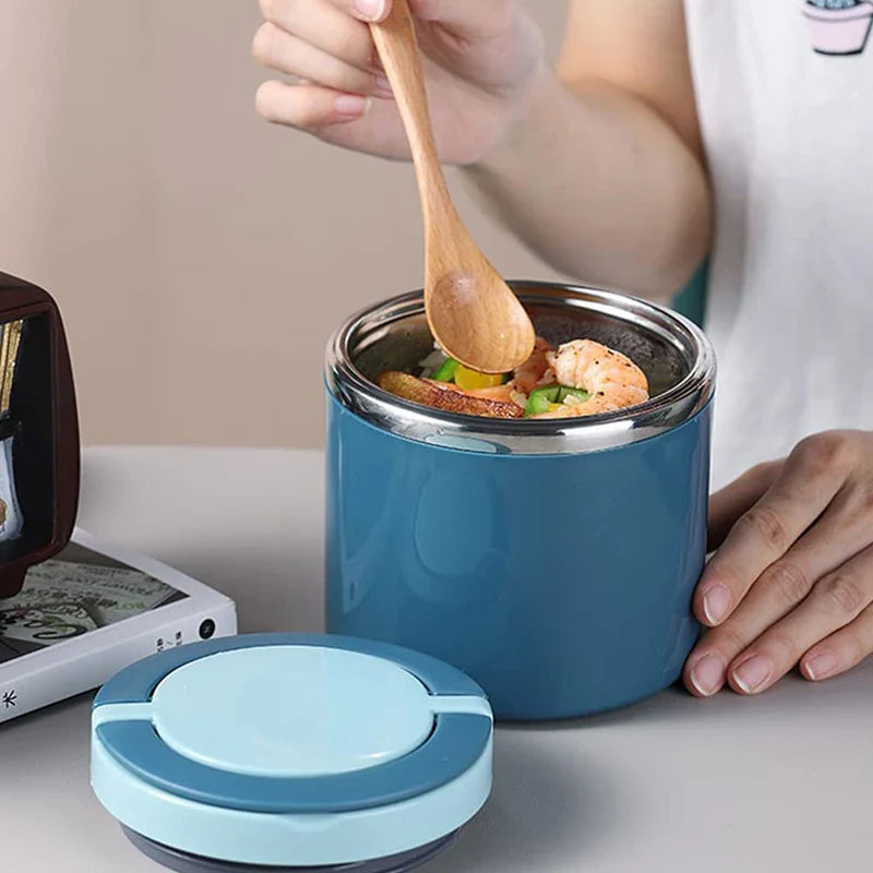 630/1000ML Stainless Steel Lunch Box Drinking Cup Food Thermal Jar Soup Insulated Thermos Container Portable Bento Lunchbox - UltraChic