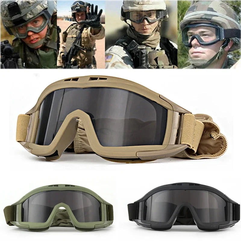 Tactical Goggles - Military-Grade UV Protection and Adjustable Outdoor Eyewear - UltraChic