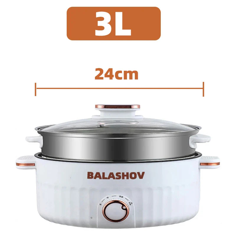 1.5L 3L Portable Electric Rice Cooker Multifunctional Pan Non-stick Cookware for Kitchen and Home Appliance 110V 220V EU/US Plug - UltraChic