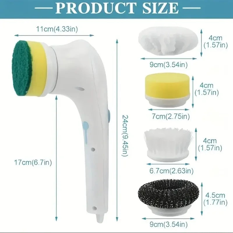 Multifunctional Electric Cleaning Brush – Powerful & Versatile Scrubbing Tool for Home Use