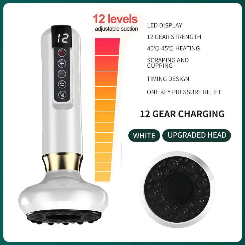 Smart cupping therapy device - Electric cupping therapy massager - Cupping massage for back pain - UltraChic