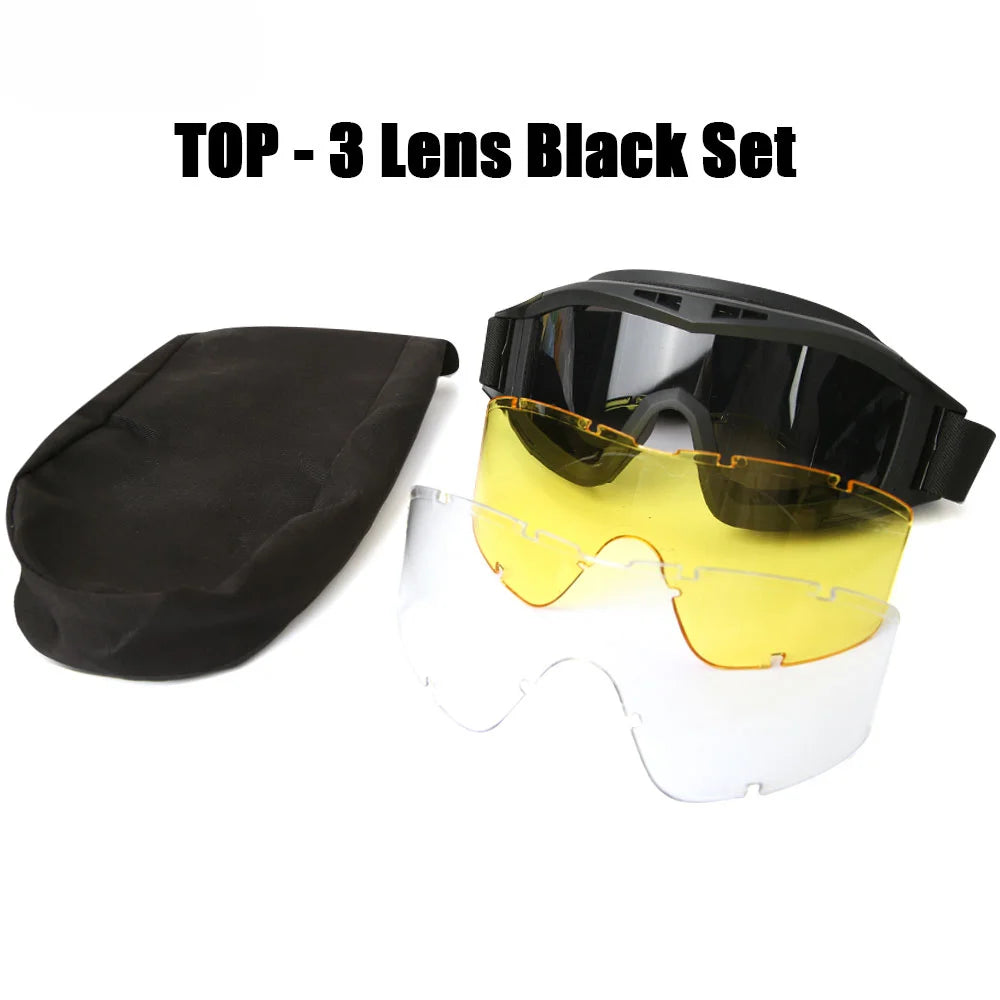 Tactical Goggles - Military-Grade UV Protection and Adjustable Outdoor Eyewear - UltraChic