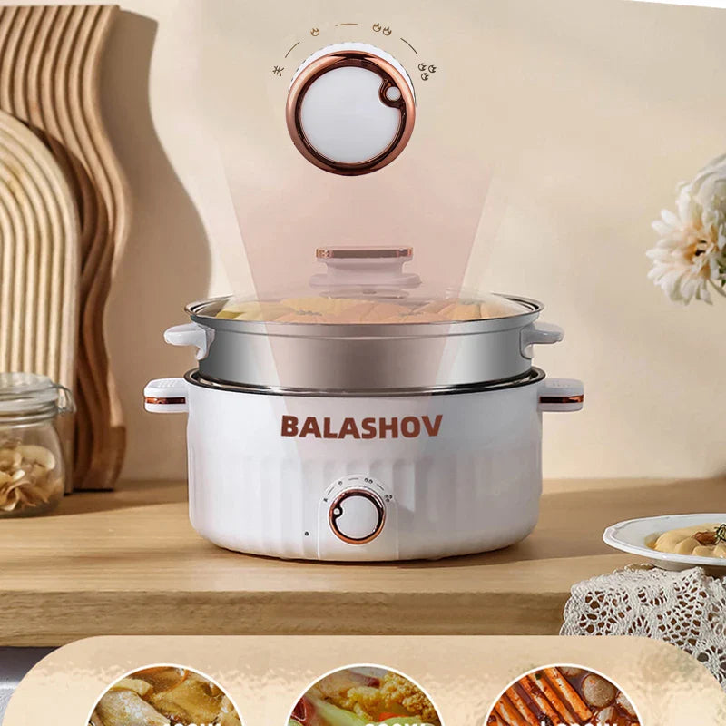 1.5L 3L Portable Electric Rice Cooker Multifunctional Pan Non-stick Cookware for Kitchen and Home Appliance 110V 220V EU/US Plug - UltraChic