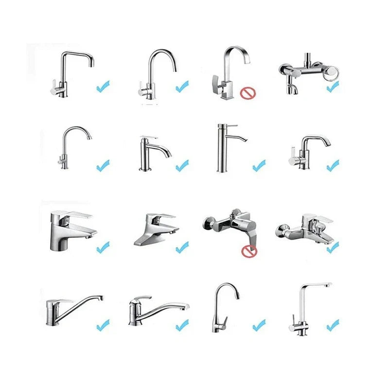 2 Mode Faucet Extender Nozzle Water Diffuser Tap Mixer Aerator Kitchen Attachment Adapter Frother Sprayer Saving Bubbler Filte - UltraChic