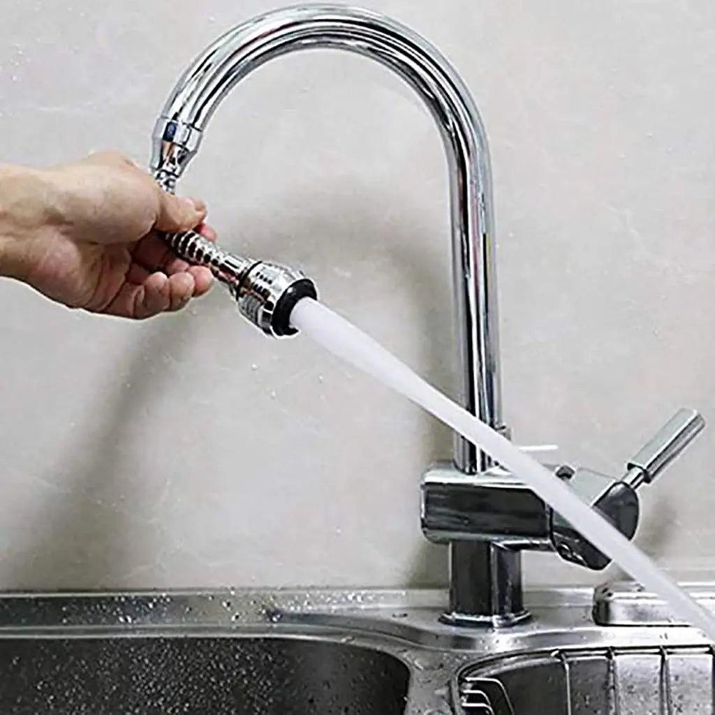 2 Mode Faucet Extender Nozzle Water Diffuser Tap Mixer Aerator Kitchen Attachment Adapter Frother Sprayer Saving Bubbler Filte - UltraChic