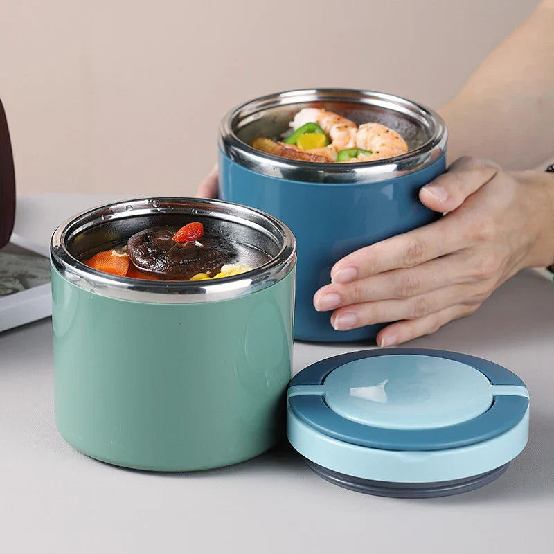 630/1000ML Stainless Steel Lunch Box Drinking Cup Food Thermal Jar Soup Insulated Thermos Container Portable Bento Lunchbox - UltraChic