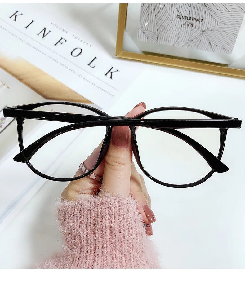 Transparent Blue Light Blocking Frame Computer Reading Glasses UV Eye Strain Readers for Women - UltraChic