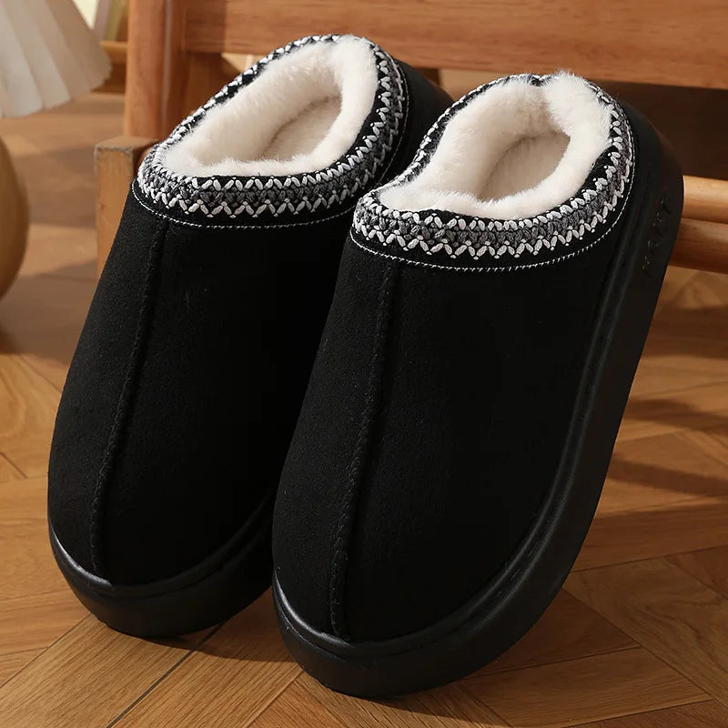Designer Plush Platform Slippers - UltraChic