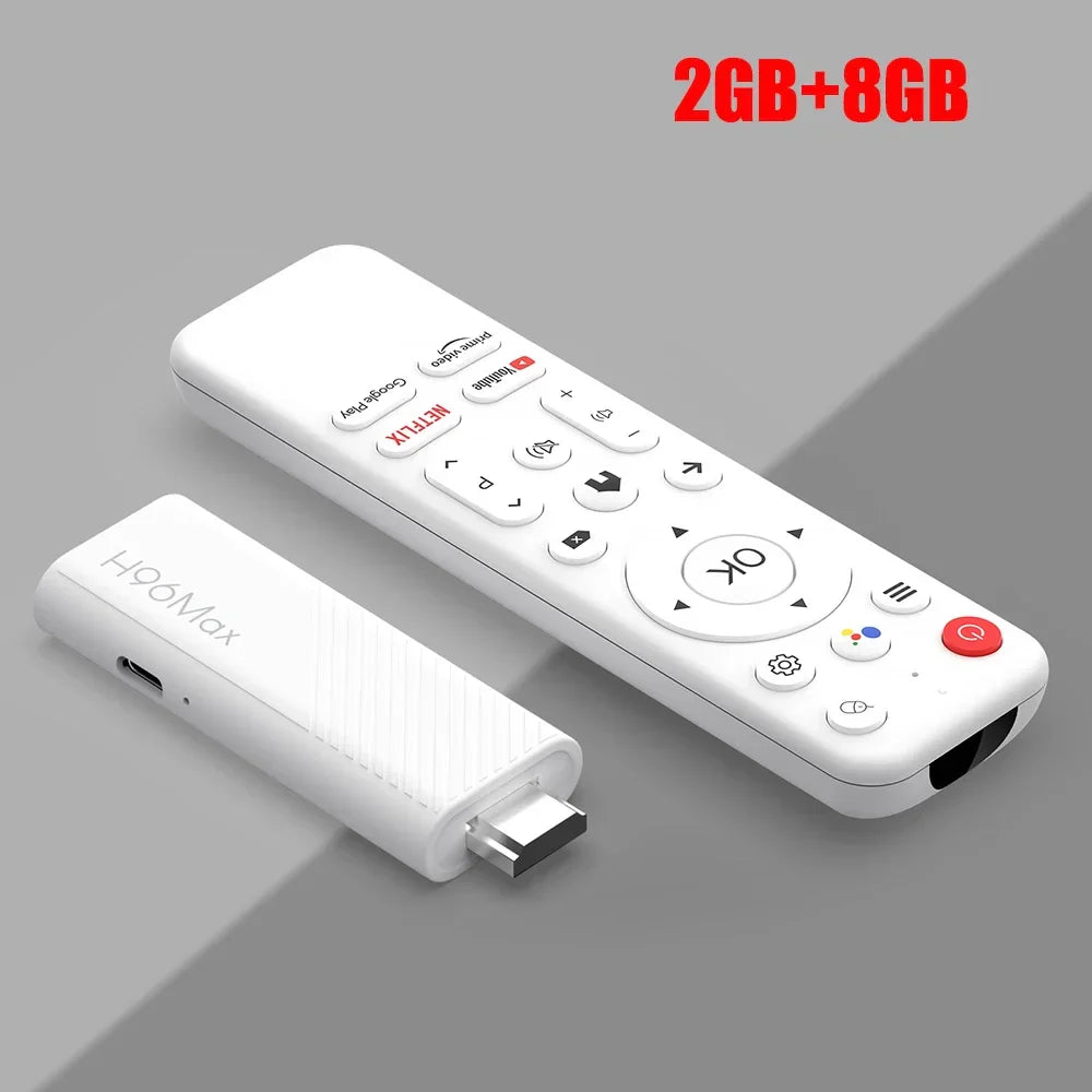 2024 New H96 MAX H313 Mini TV Stick – Android 14 Smart TV Box with 4K HD, Wifi6, BT, 2GB/16GB/8GB, Google Voice Media Player! - UltraChic