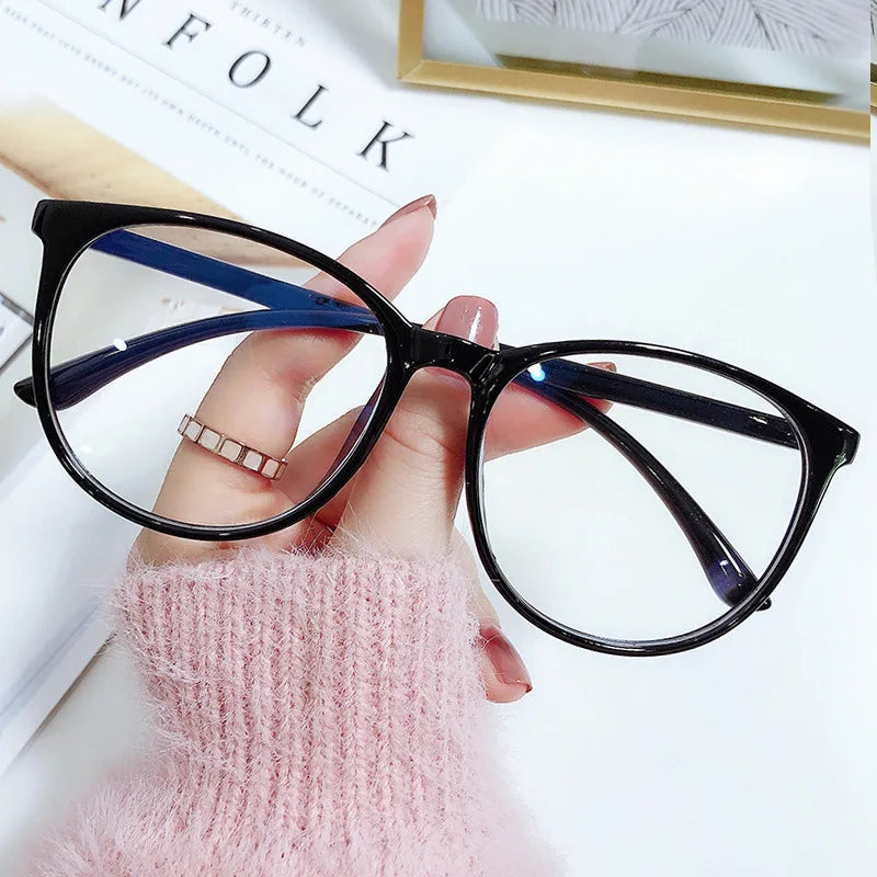 Transparent Blue Light Blocking Frame Computer Reading Glasses UV Eye Strain Readers for Women - UltraChic