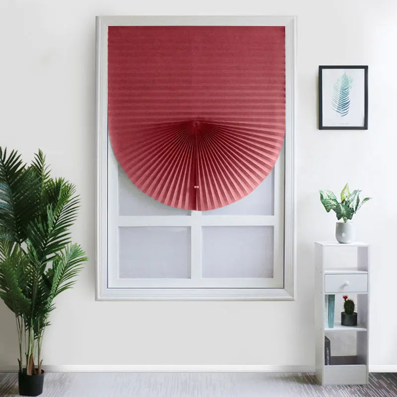 1PC Self-Adhesive Pleated Blinds – Half Blackout Window Shades for Bathroom, Bedroom & Balcony