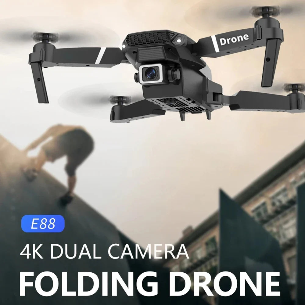 E88 Foldable RC Drone – Compact, Powerful, and Ready for Adventure!