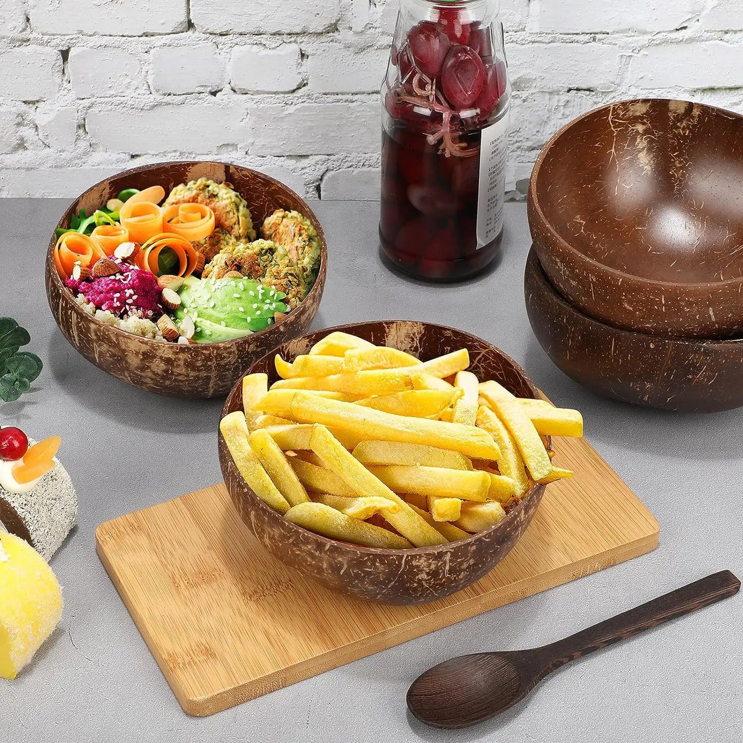 Natural Coconut Shell Bowls