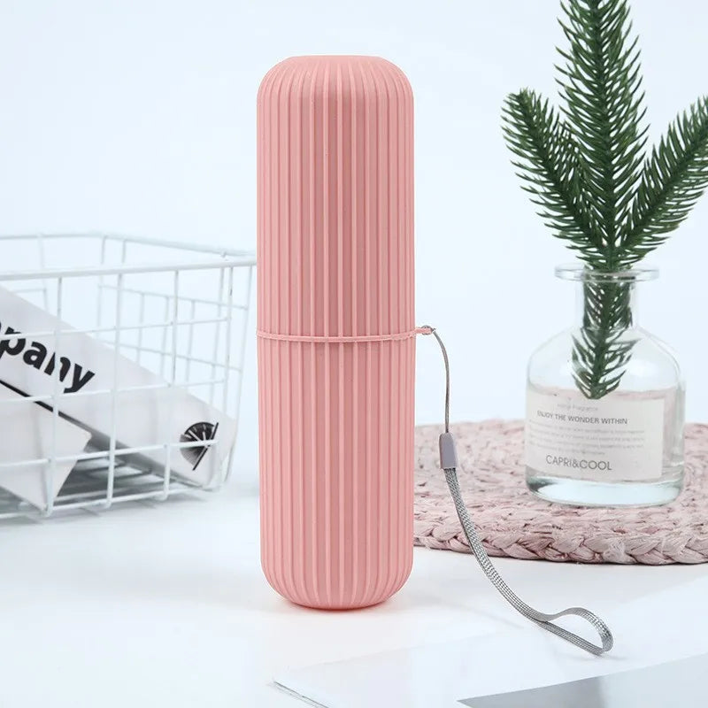 1PC Portable Toothbrush Cup – Travel Toothpaste Holder & Bathroom Storage Case Organizer - UltraChic