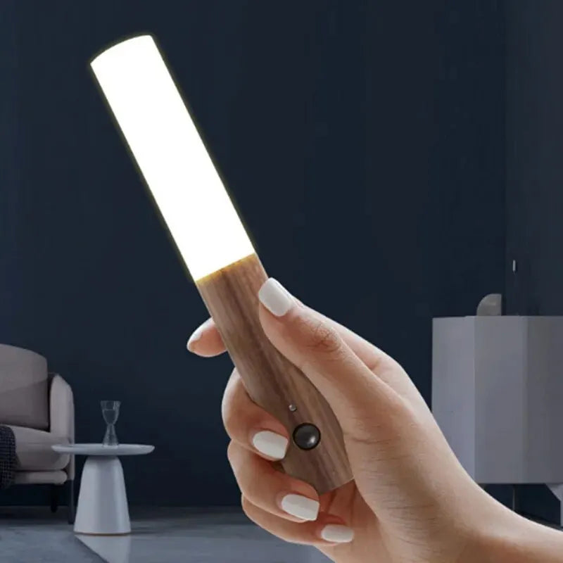 LED Night Light Magnetic Wall Lamp – Smart, Portable Lighting for Bedroom, Kitchen, Cabinet, and Staircase