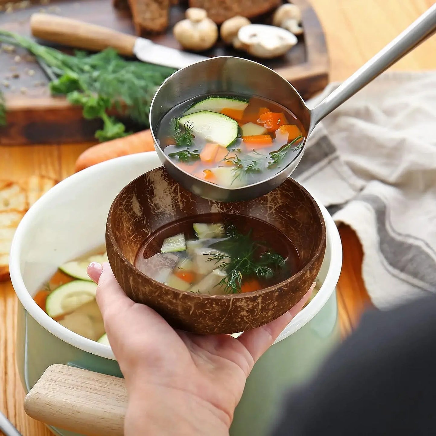 Natural Coconut Shell Bowls