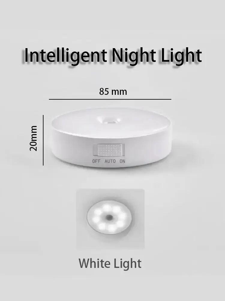 LED Smart Human Body Sensor Night Lamp Emergency Automatic Lighting USB Charging Wireless Magentic Suction Use Night Light - UltraChic