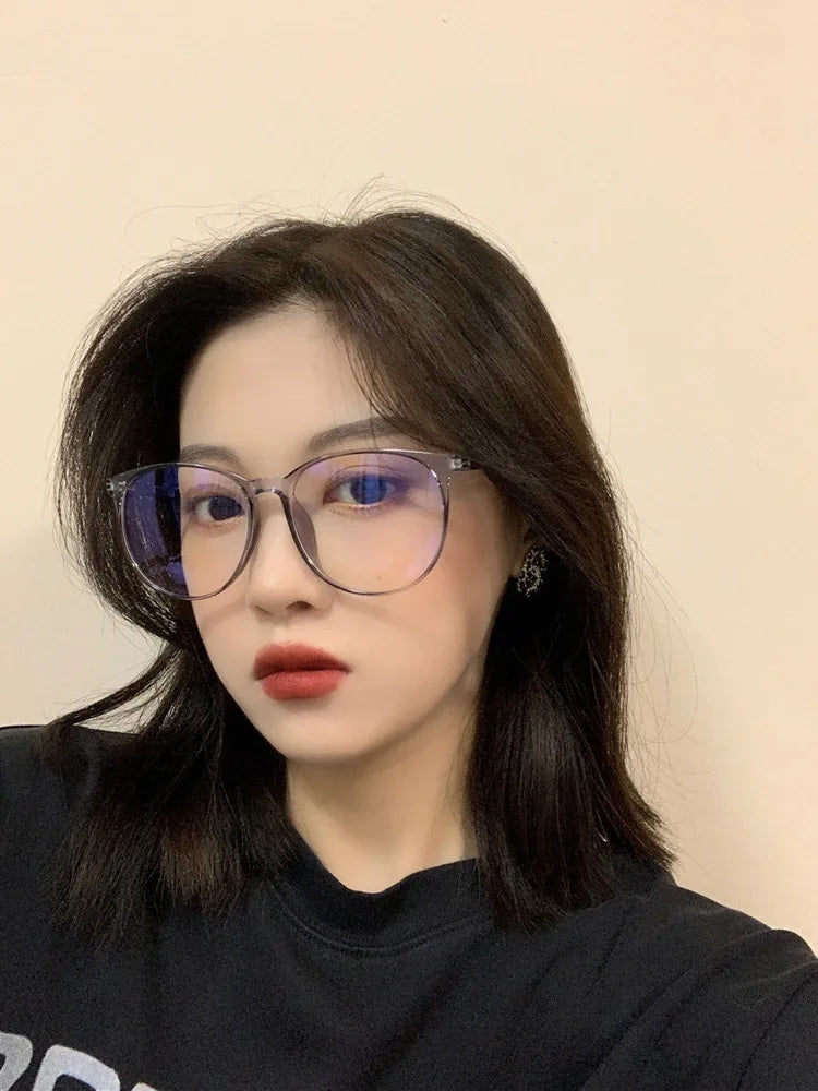 Transparent Blue Light Blocking Frame Computer Reading Glasses UV Eye Strain Readers for Women - UltraChic