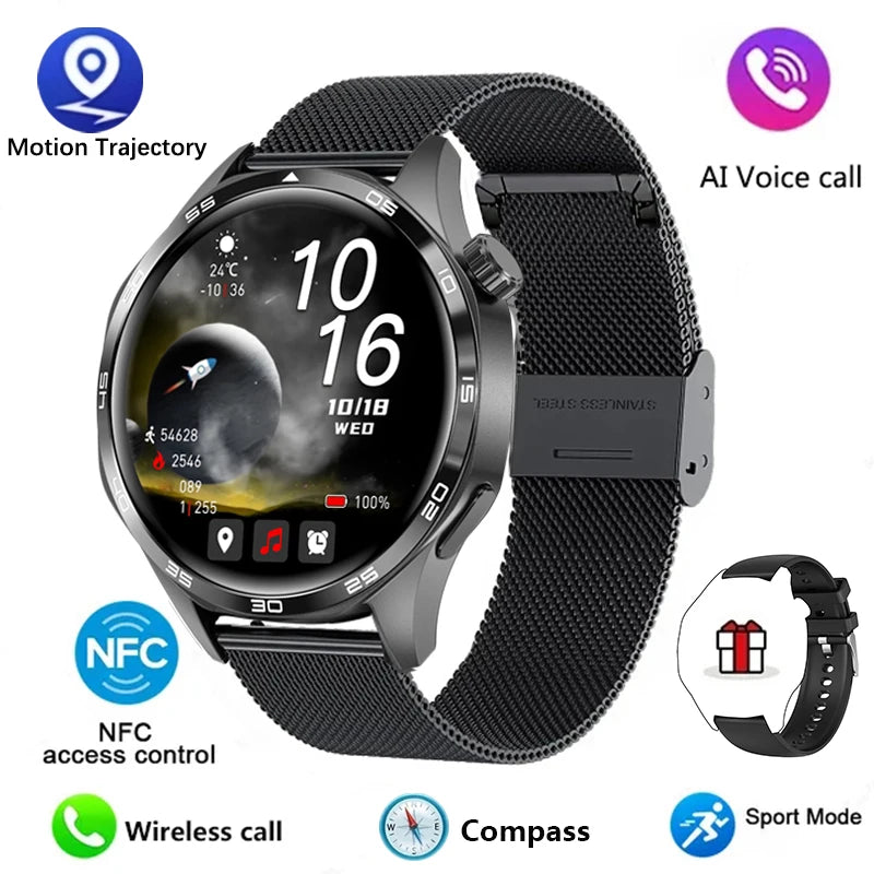 "Paearofero GT5 Pro Smartwatch with HD Display & AI Assist – Advanced Technology & Sleek Design!"