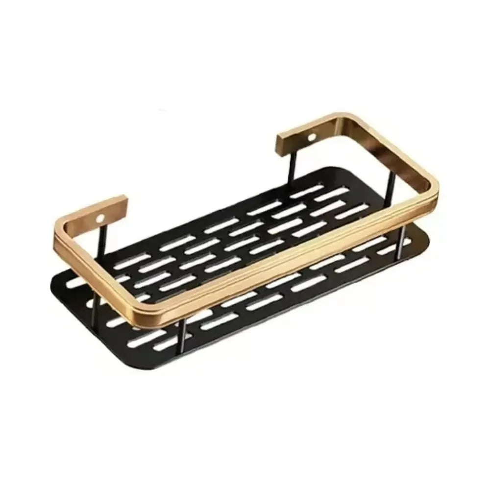 No Drill Wall-Mounted Bathroom Shelf – Easy Installation, Space-Saving Storage - UltraChic