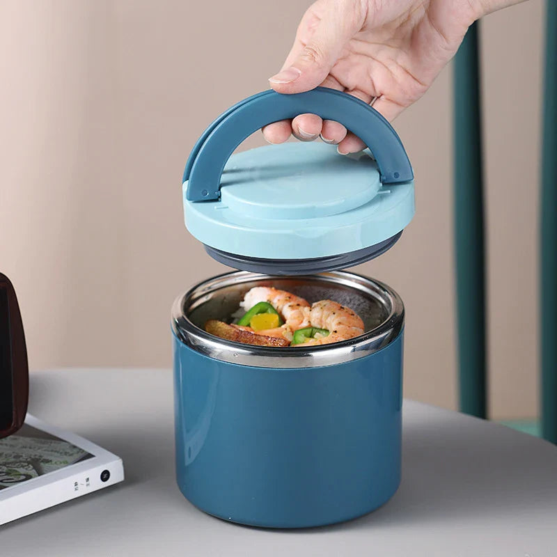 630/1000ML Stainless Steel Lunch Box Drinking Cup Food Thermal Jar Soup Insulated Thermos Container Portable Bento Lunchbox - UltraChic