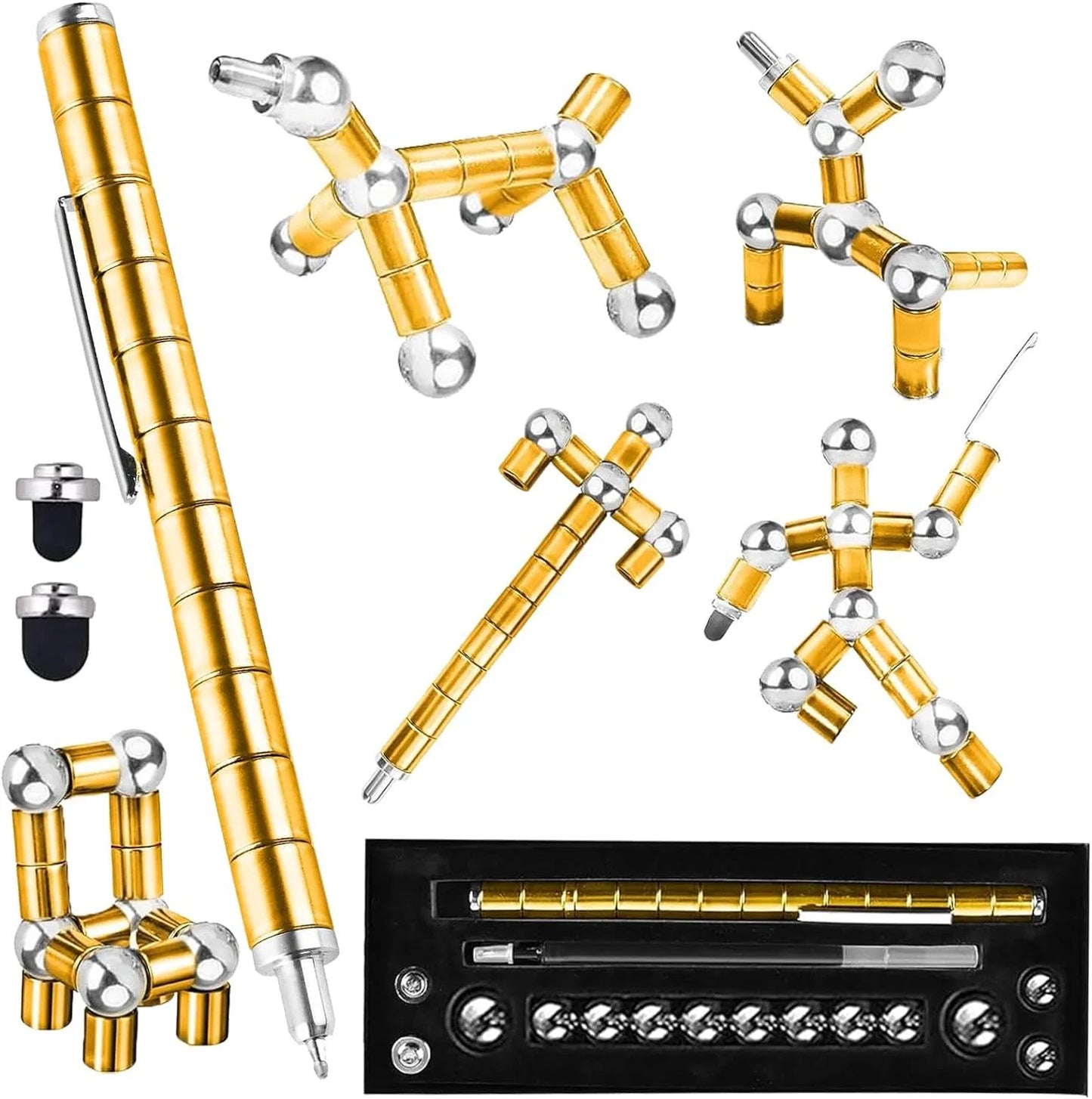 "Decompression Magnetic Pen – Multifunctional Fidget Tool for Stress Relief & Fun! Perfect Gift for Friends