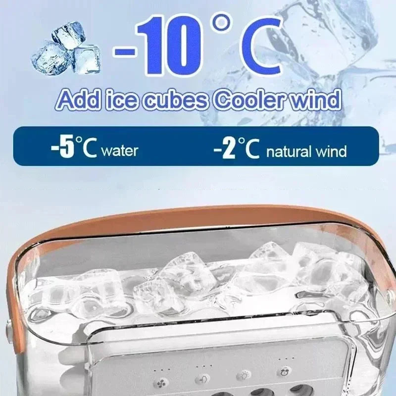 "3-in-1 Portable Humidifier Fan Mini Air Conditioner – Compact & Efficient Cooling Solution for Ultimate Comfort!"