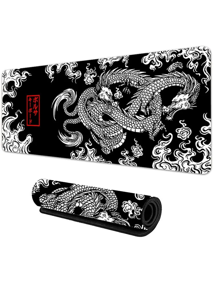 Japanese Dragon Large Gaming Mousepad XXL – Perfect for Gamers, Speed Desk Mat with Anime Design for Ultimate Precision! - UltraChic