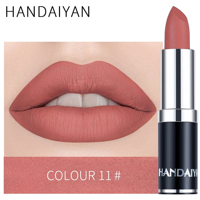 12-Color Matte Lipstick Set – Long-Lasting, High-Pigment Lip Colors for All-Day Glam